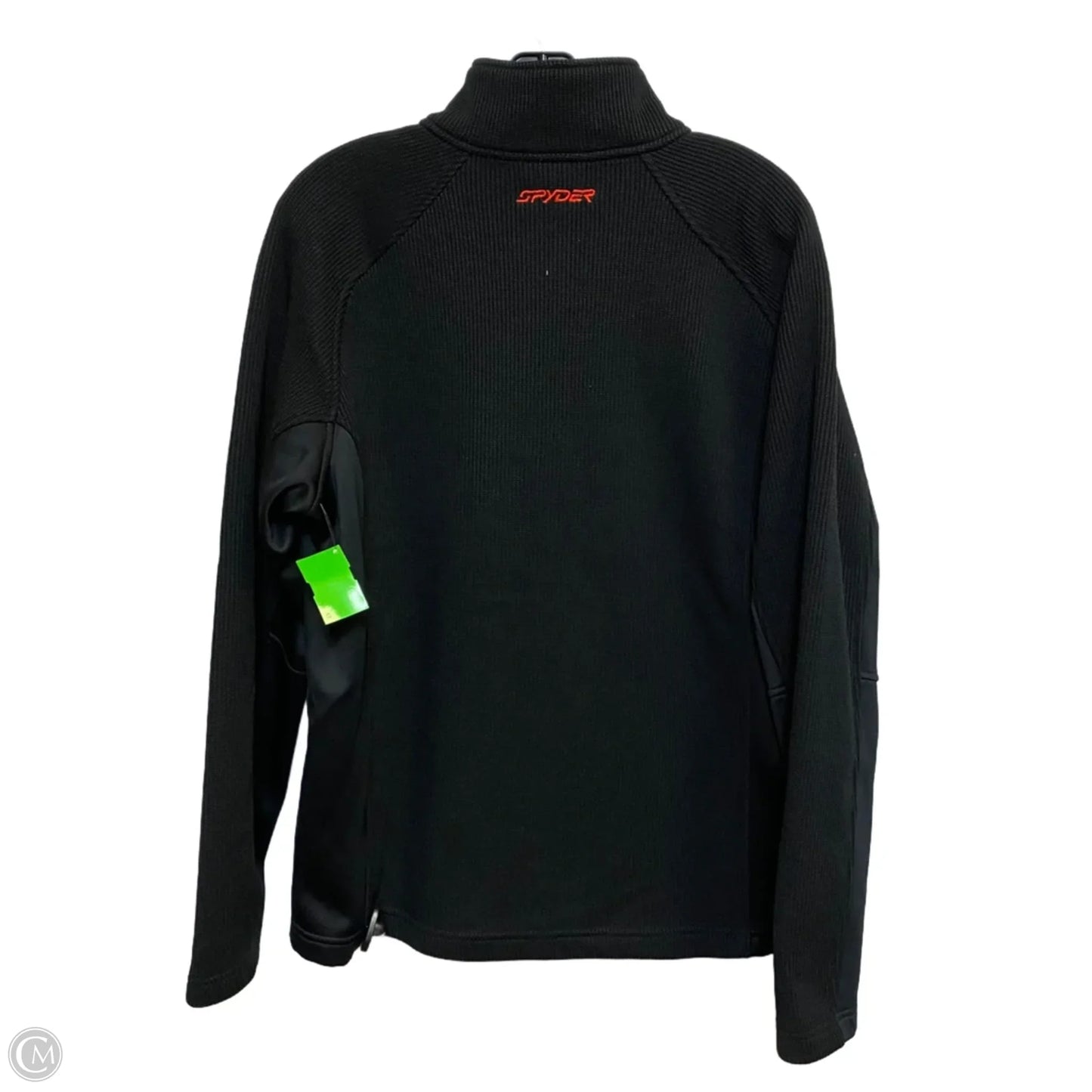 Athletic Jacket By Spyder In Black & Red, Size: L