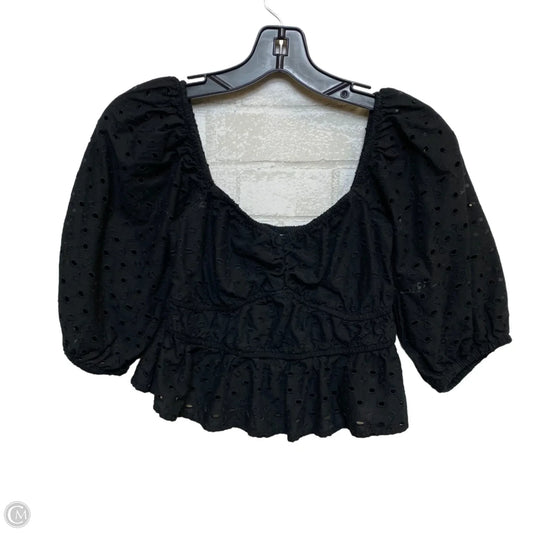 Top Short Sleeve By A New Day In Black, Size: Xs