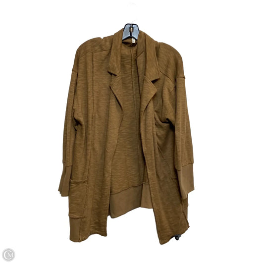 Sweater Cardigan By Cato In Brown, Size: 1x
