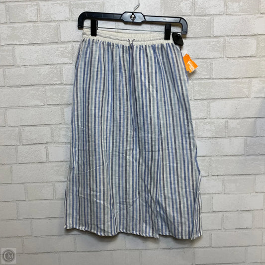 Skirt Midi By Sita Murt In Blue & White, Size: S