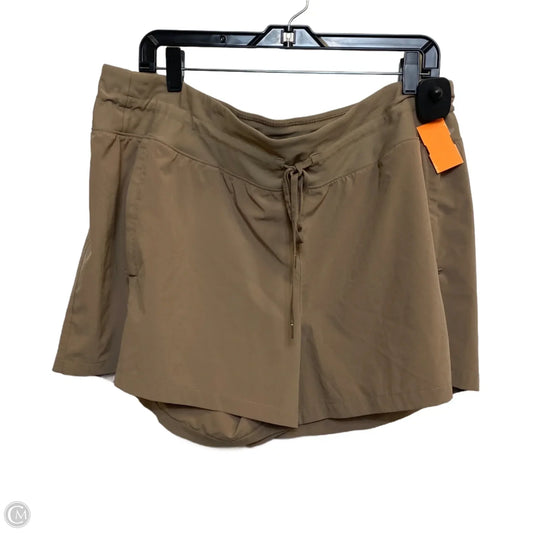 Athletic Shorts By Calia In Brown, Size: Xxl