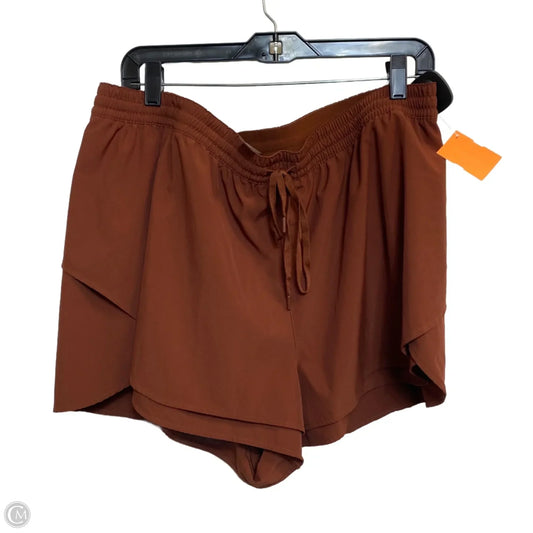Athletic Shorts By Calia In Brown, Size: Xxl