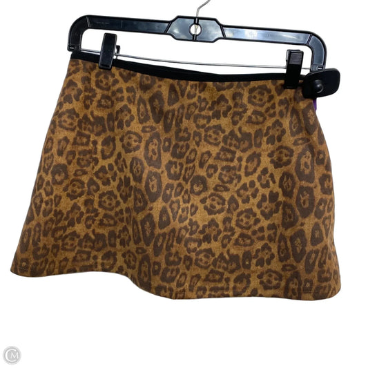 Skort By Chrome Riot In Animal Print, Size: M