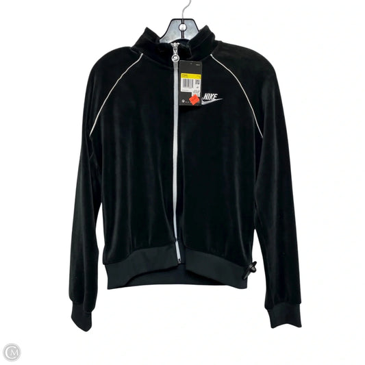 Athletic Jacket By Nike In Black, Size: S
