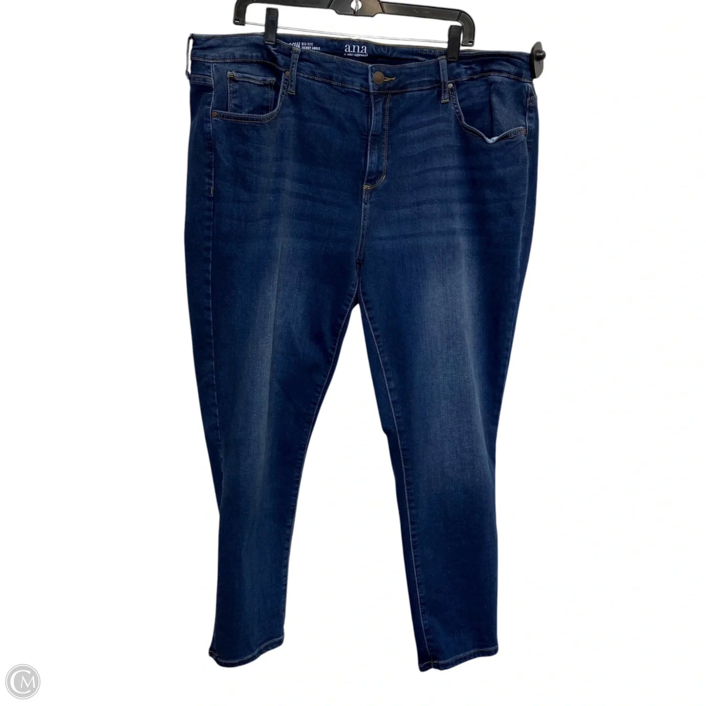 Jeans Skinny By Ana In Blue Denim, Size: 20