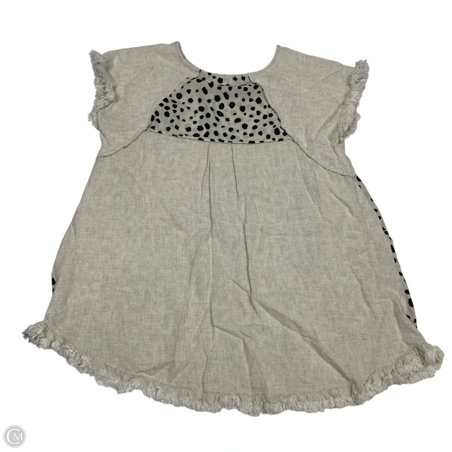 Top Short Sleeve By Umgee In Cream, Size: S