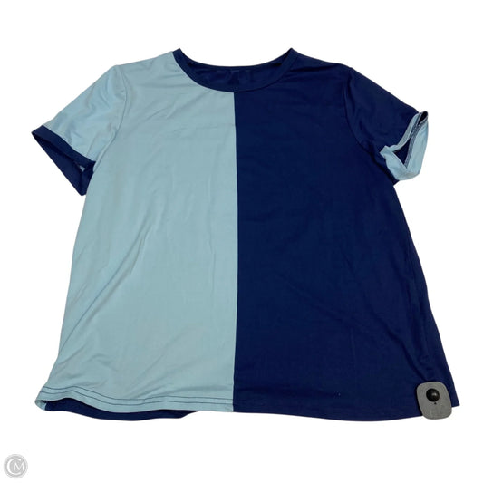 Top Short Sleeve By Shein In Blue, Size: M