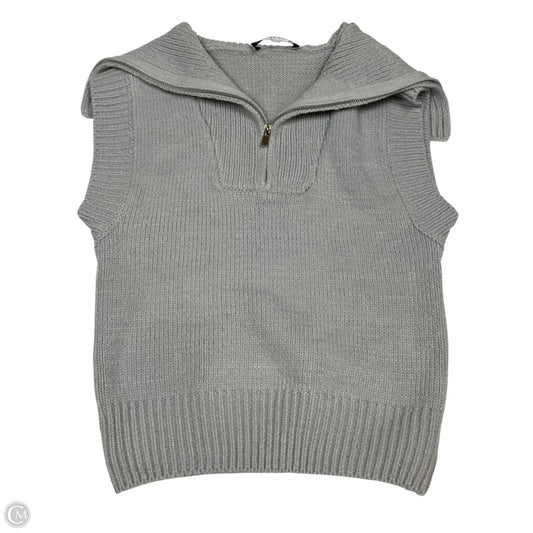 Vest Sweater By English Factory In Grey, Size: Xs