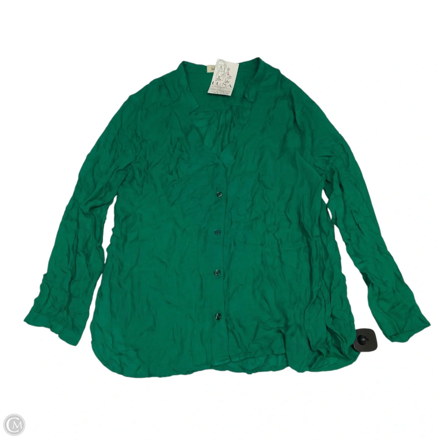Top Long Sleeve By Bella Dahl In Green, Size: S