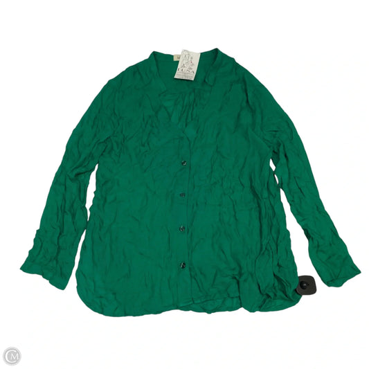 Top Long Sleeve By Bella Dahl In Green, Size: S