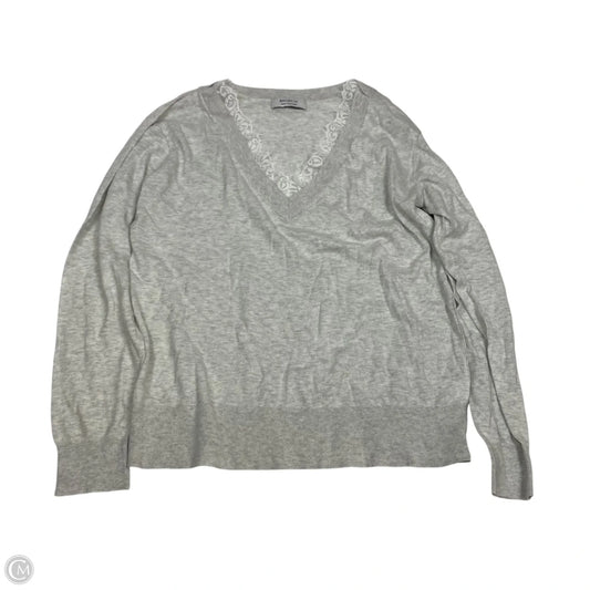Top Long Sleeve By Bailey 44 In Grey, Size: M