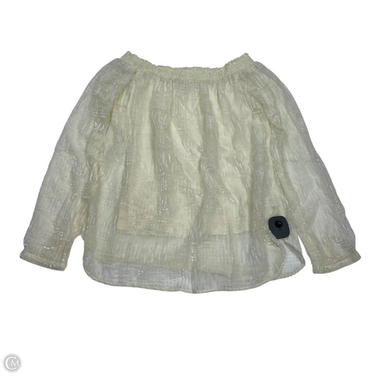 Top Long Sleeve By Bailey 44 In Cream, Size: S
