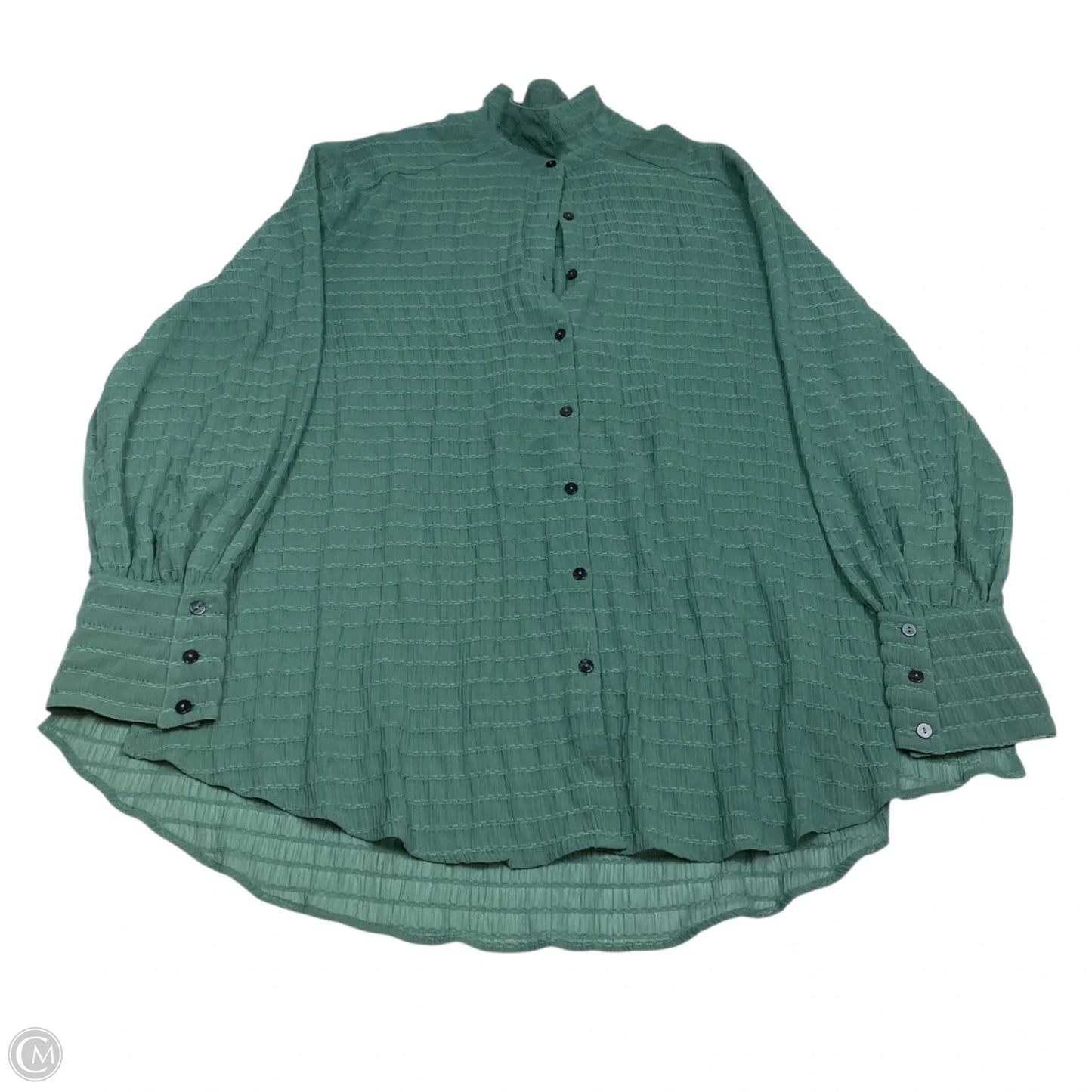 Top Long Sleeve By Free People In Green, Size: M