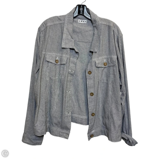 Top Long Sleeve By Dash In Black & White, Size: Xl