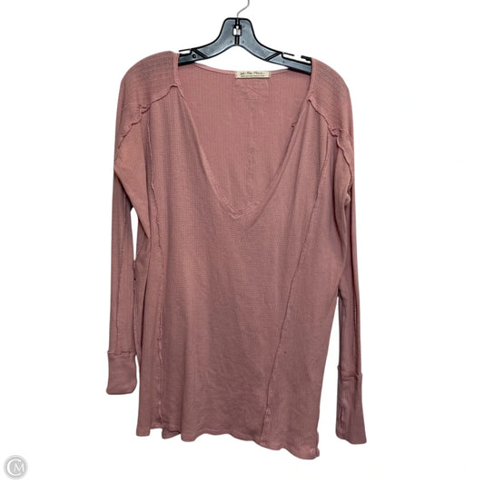 Top Long Sleeve By We The Free In Pink, Size: S