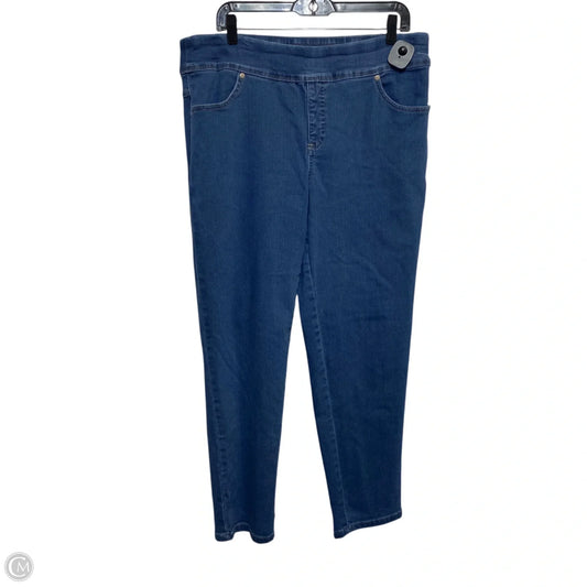 Jeans Skinny By Terra & Sky In Blue Denim, Size: 14