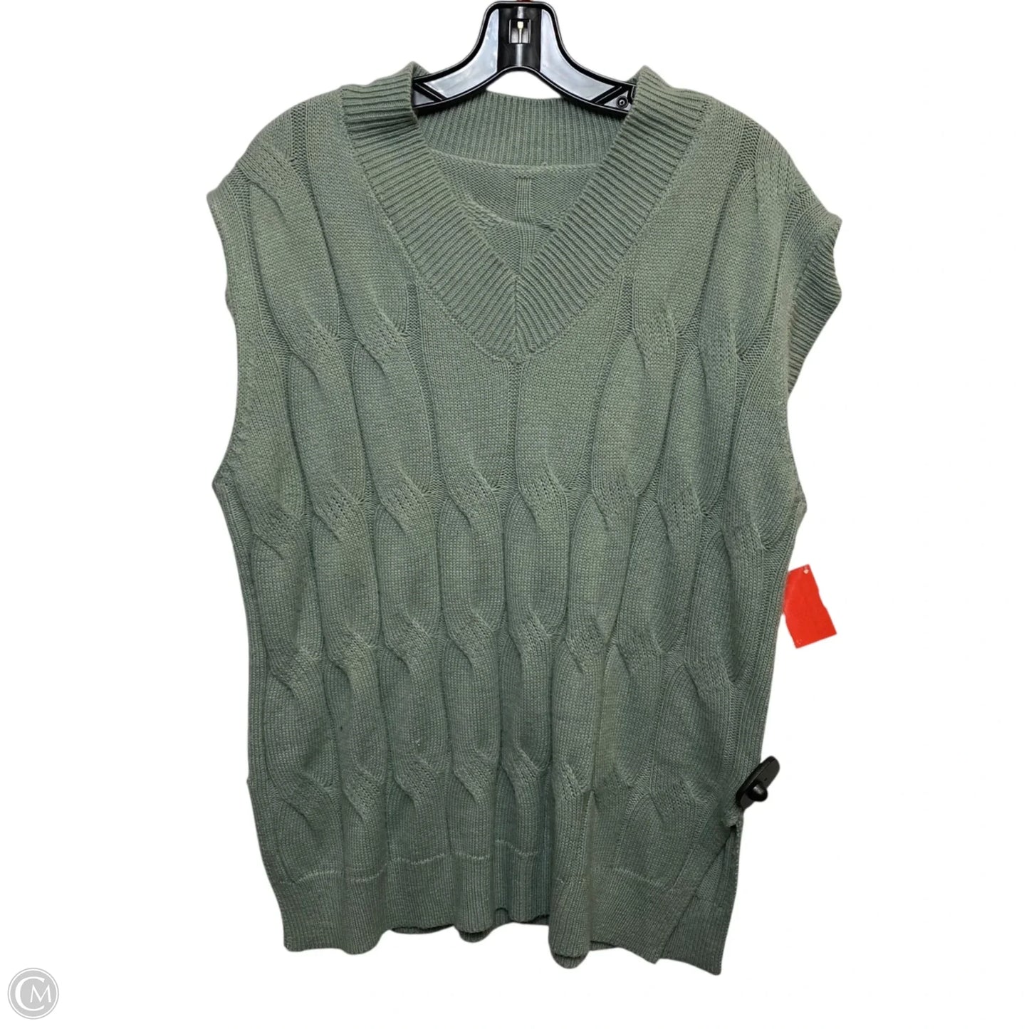 Vest Sweater By Dazy In Green, Size: M
