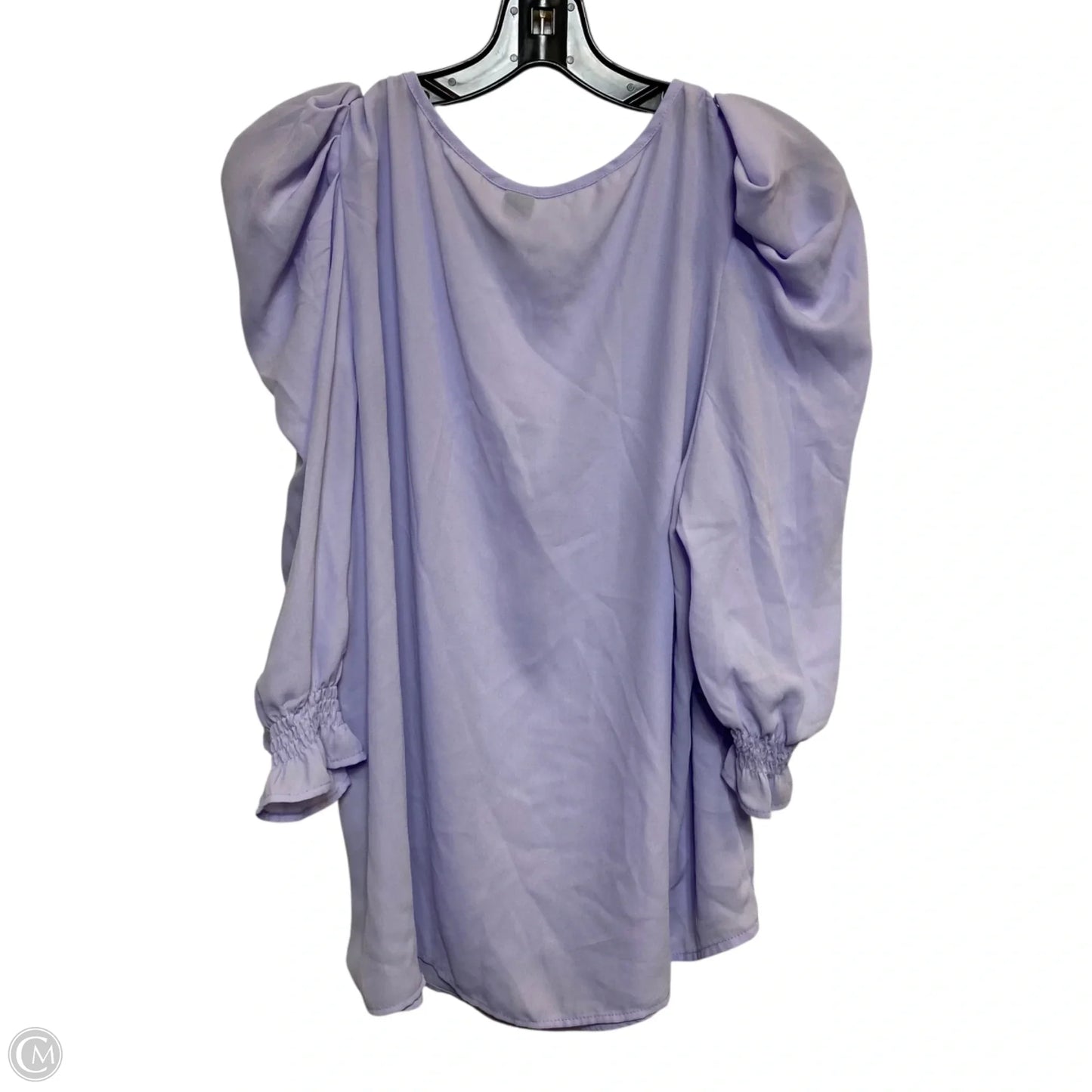 Top 3/4 Sleeve By Shein In Purple, Size: 1x