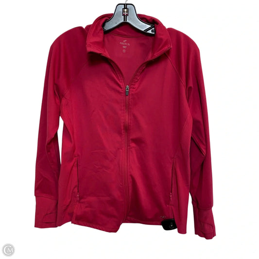 Athletic Jacket By Freely In Pink, Size: M