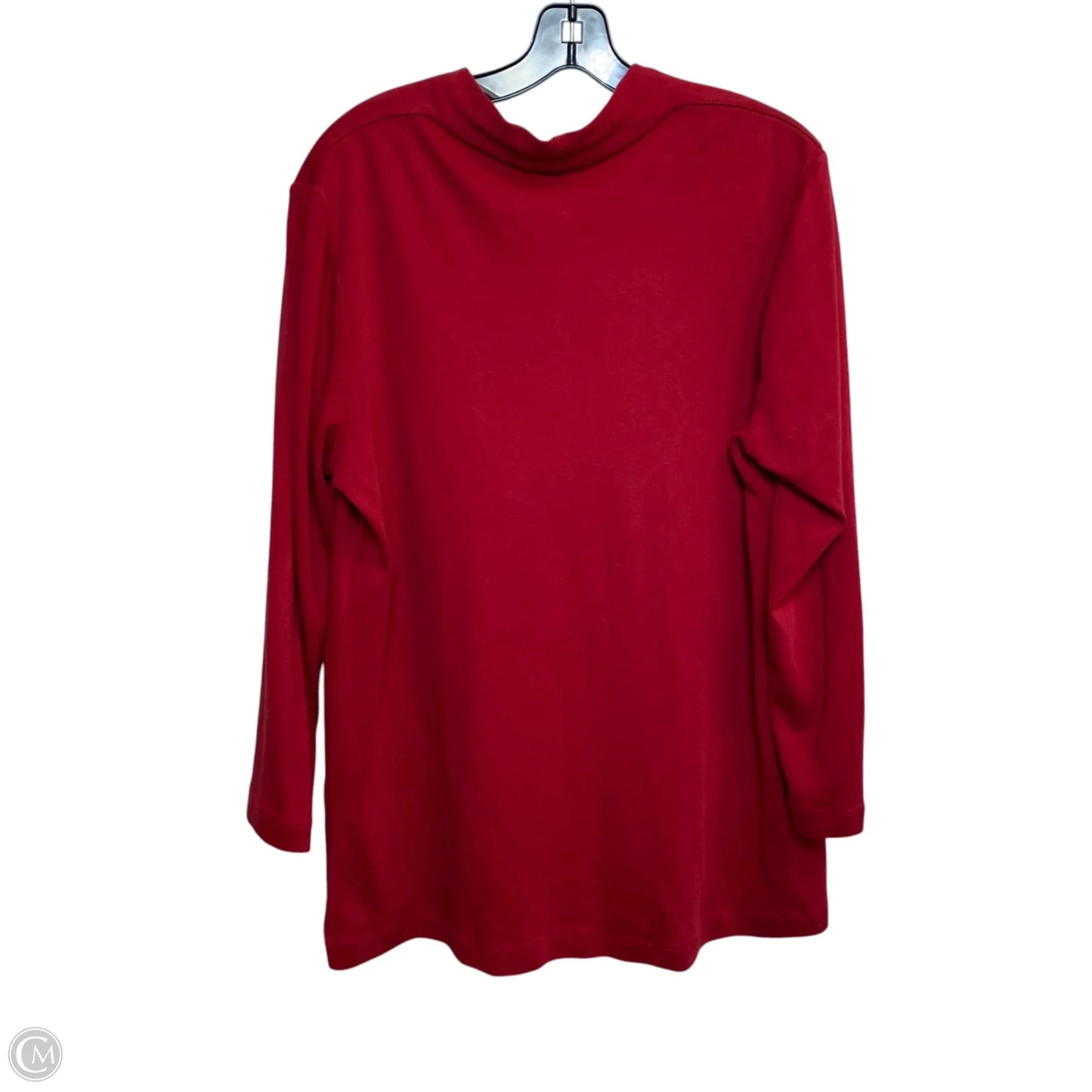 Top Long Sleeve By Chicos In Red, Size: L