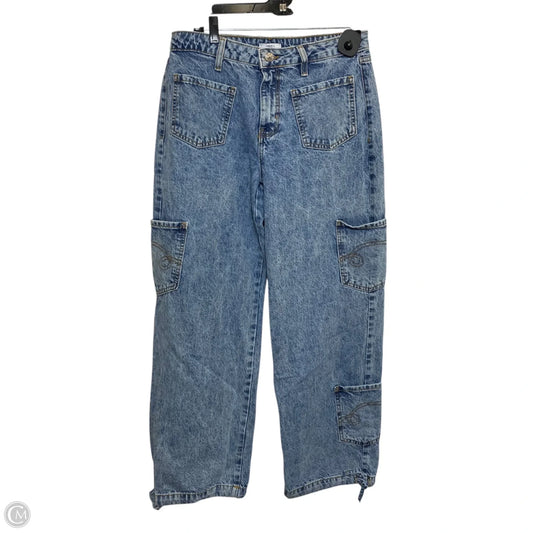 Jeans Wide Leg By Forever 21 In Blue Denim, Size: 6