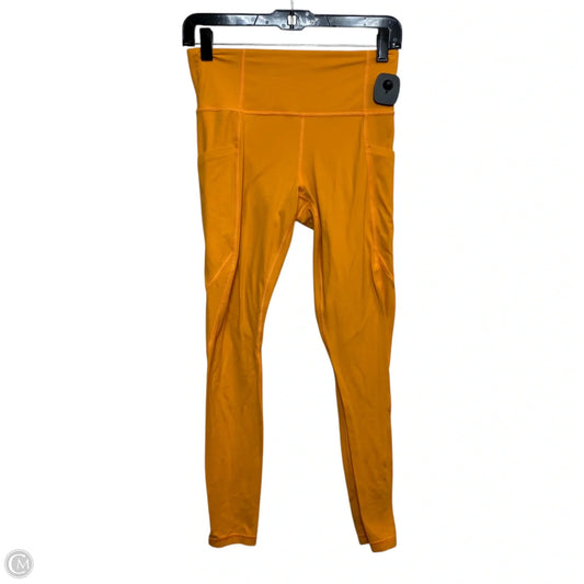 Athletic Leggings By Athleta In Orange, Size: S