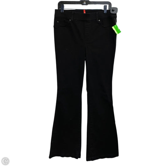 Jeans Flared By Spanx In Black Denim, Size: L