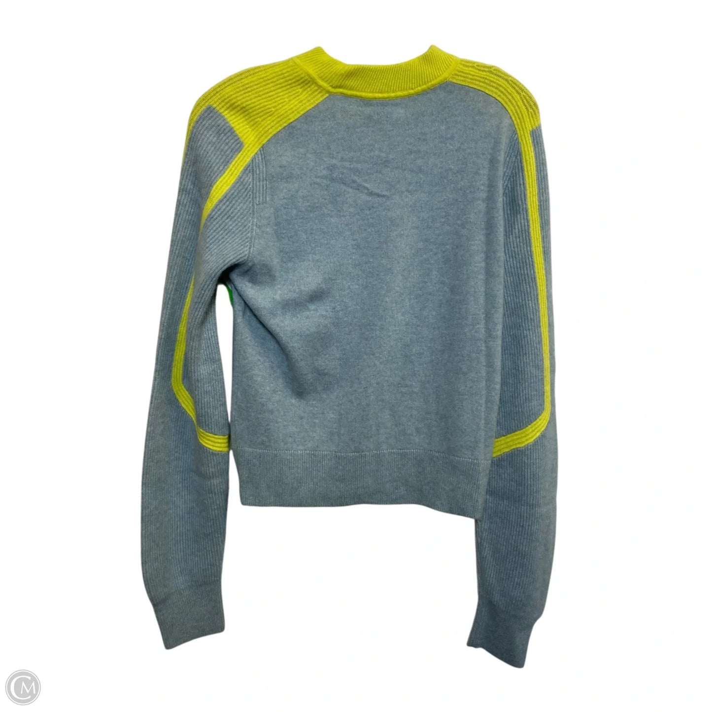 Sweater Cardigan Designer By Rag And Bone In Blue & Green, Size: M