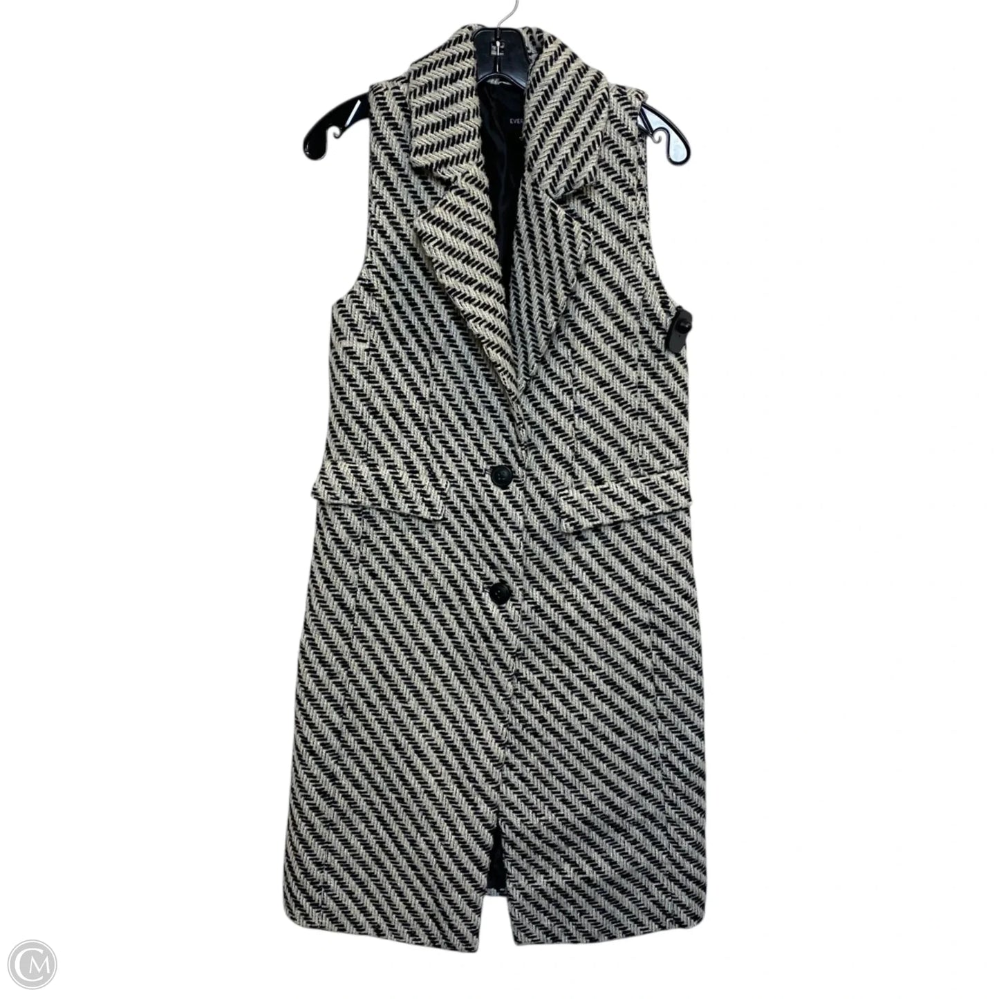 Vest Other By Evereve In Black & Cream, Size: S