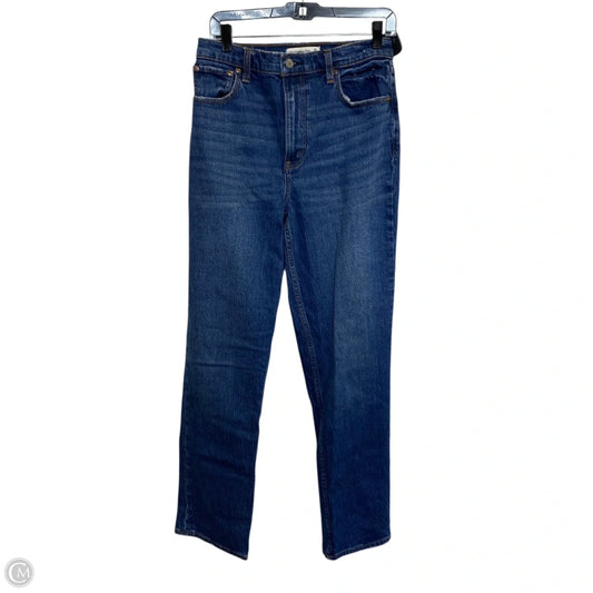 Jeans Straight By Abercrombie And Fitch In Blue Denim, Size: 6