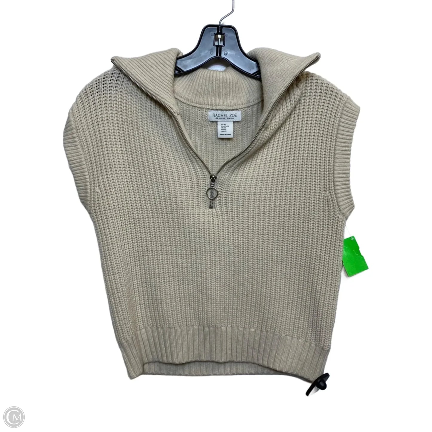 Sweater Short Sleeve By Rachel Zoe In Cream, Size: Xs