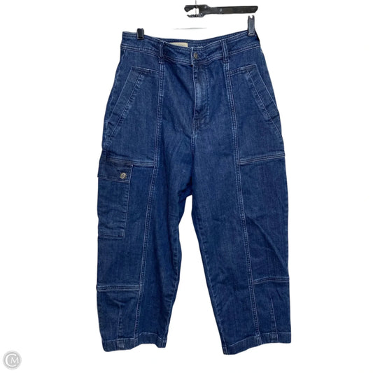 Jeans Cropped By Pilcro In Blue Denim, Size: 10