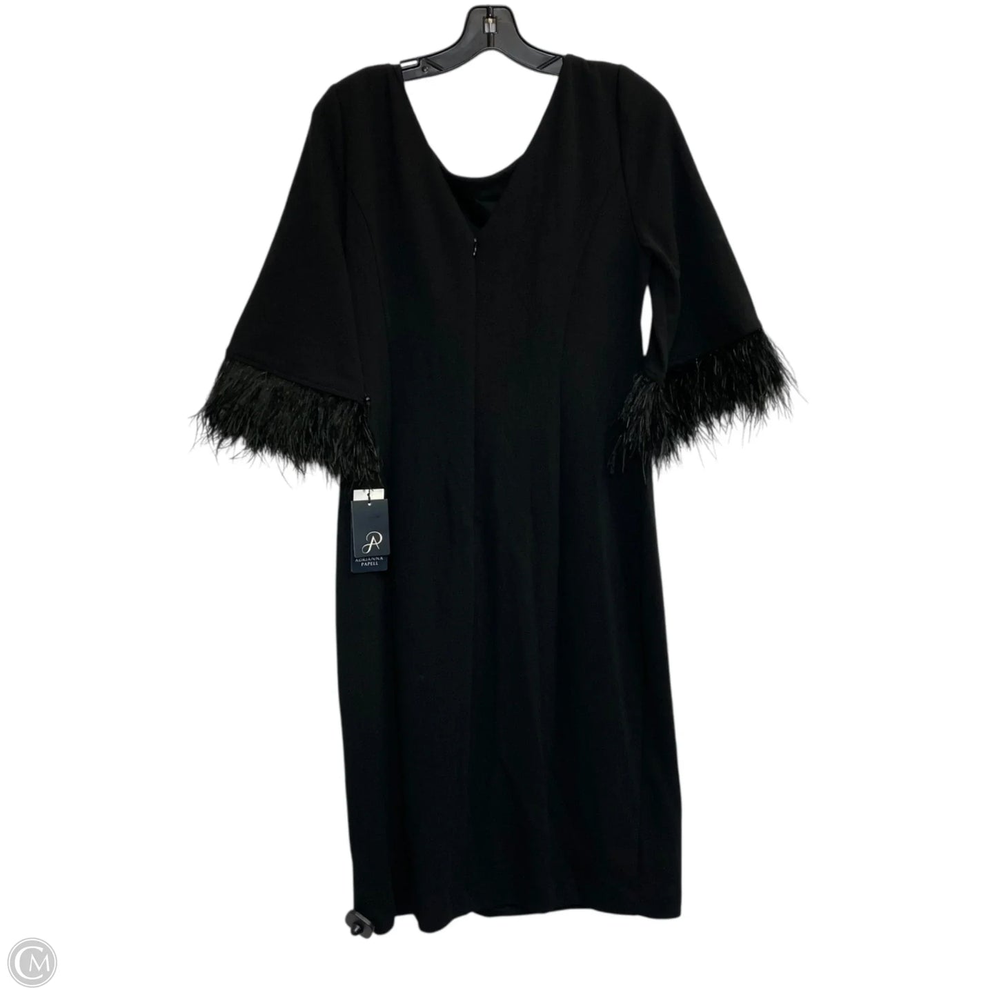 Dress Casual Midi By Adrianna Papell In Black, Size: L