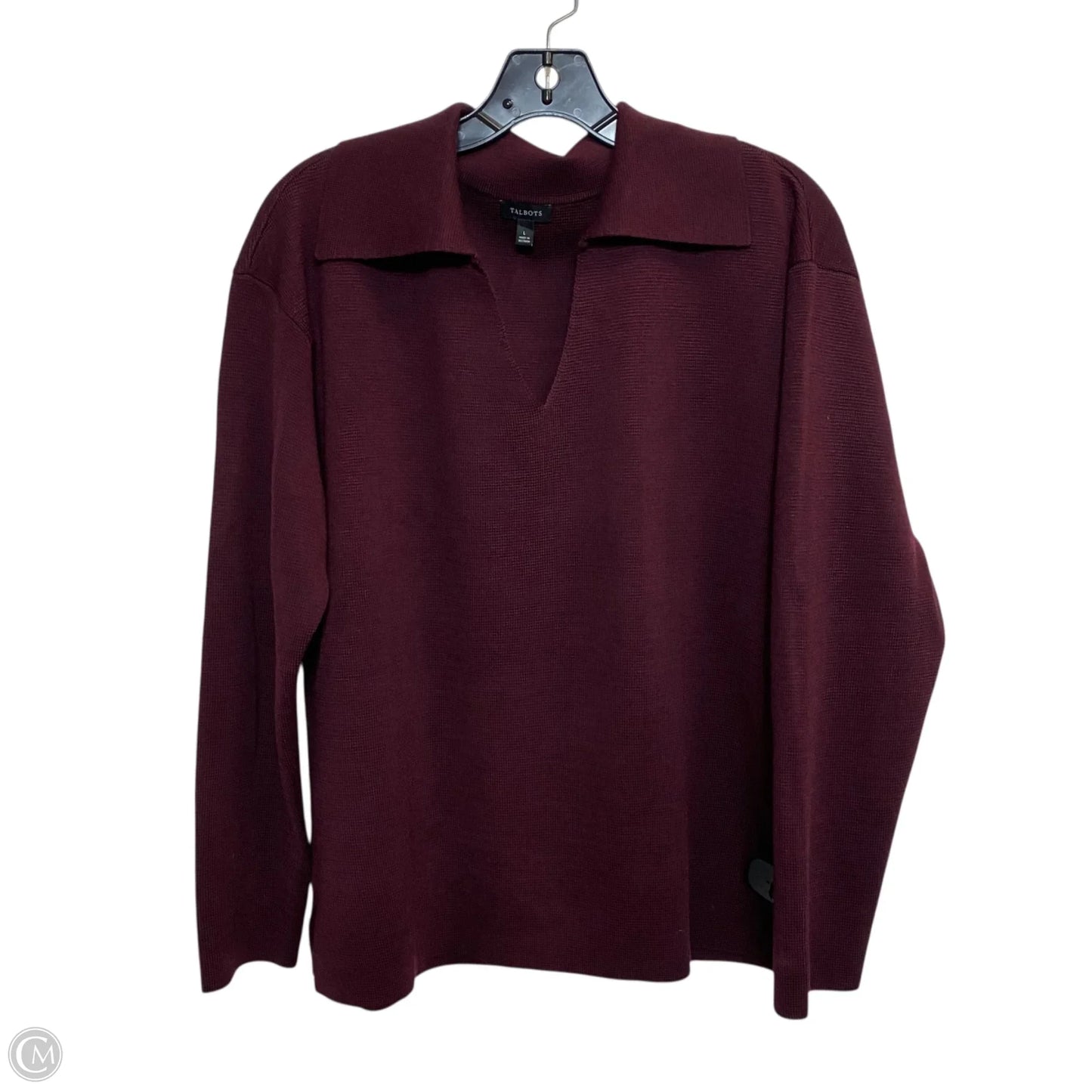 Sweater By Talbots In Red, Size: L