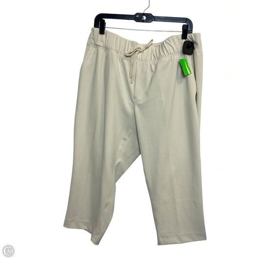Athletic Pants By Livi Active In Cream, Size: Xl