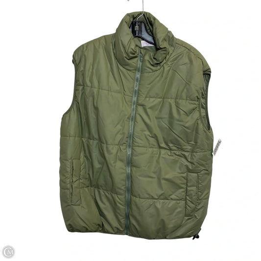 Vest Puffer & Quilted By Pink Lily In Green, Size: M