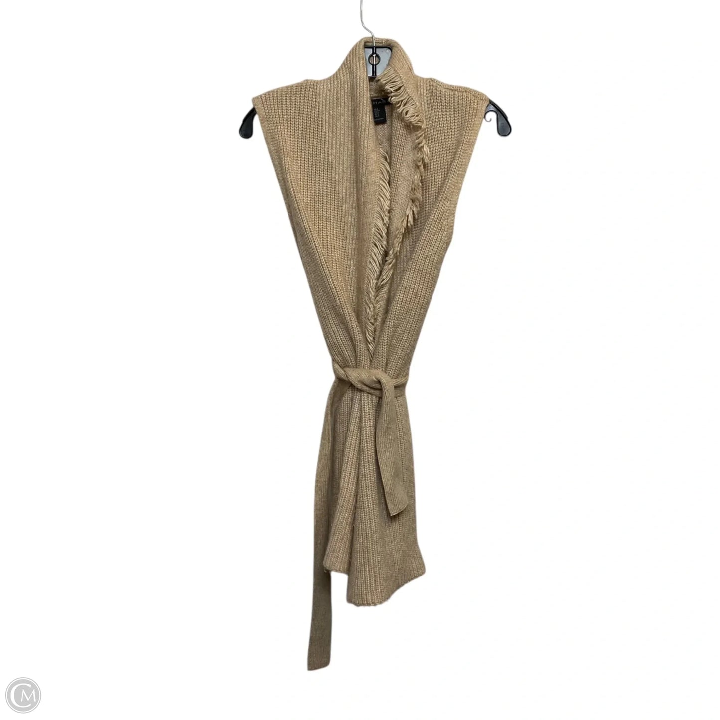 Vest Sweater By Tahari In Brown, Size: S