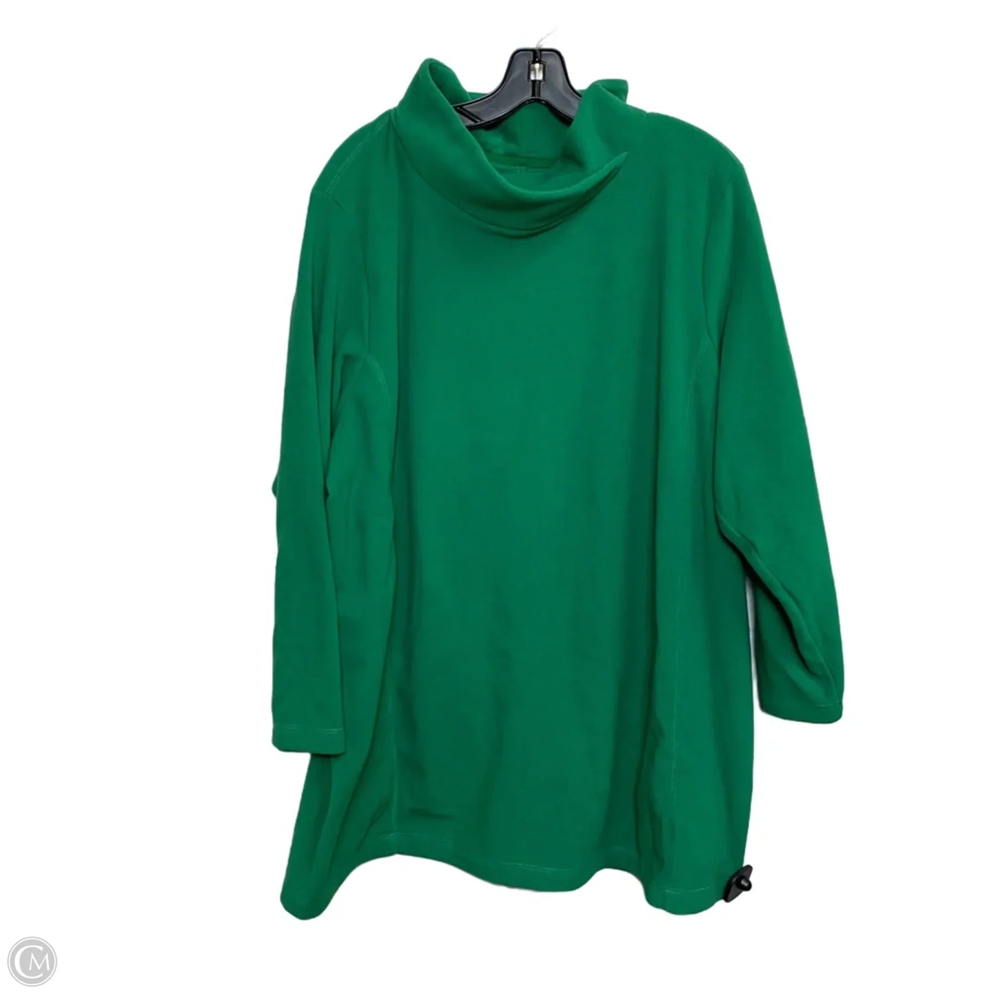 Top Long Sleeve By Lands End In Green, Size: 2x