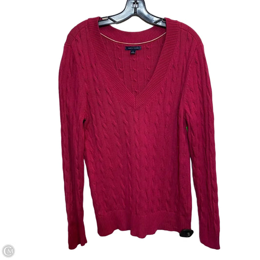 Sweater By Tommy Hilfiger In Pink, Size: L
