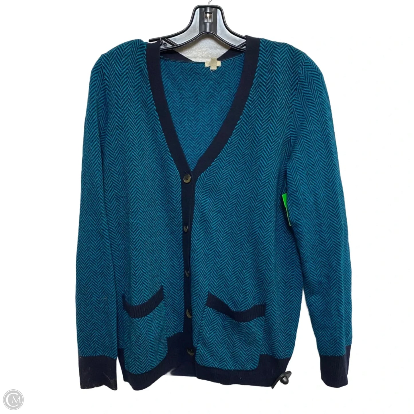 Sweater Cardigan By J. Crew In Blue, Size: L