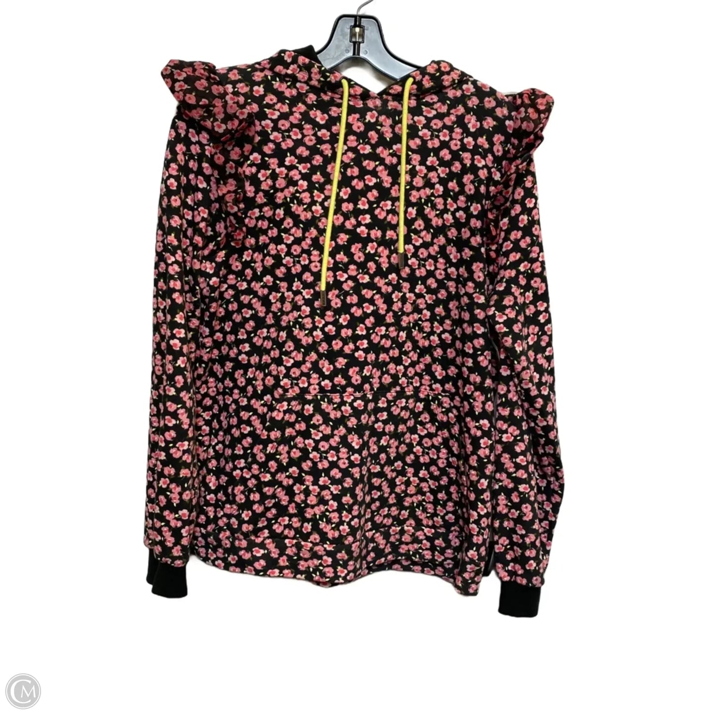 Top Long Sleeve Designer By Target-designer In Black & Pink, Size: M
