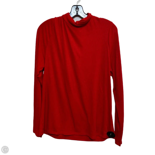 Top Long Sleeve By Crown And Ivy In Red, Size: Xxl