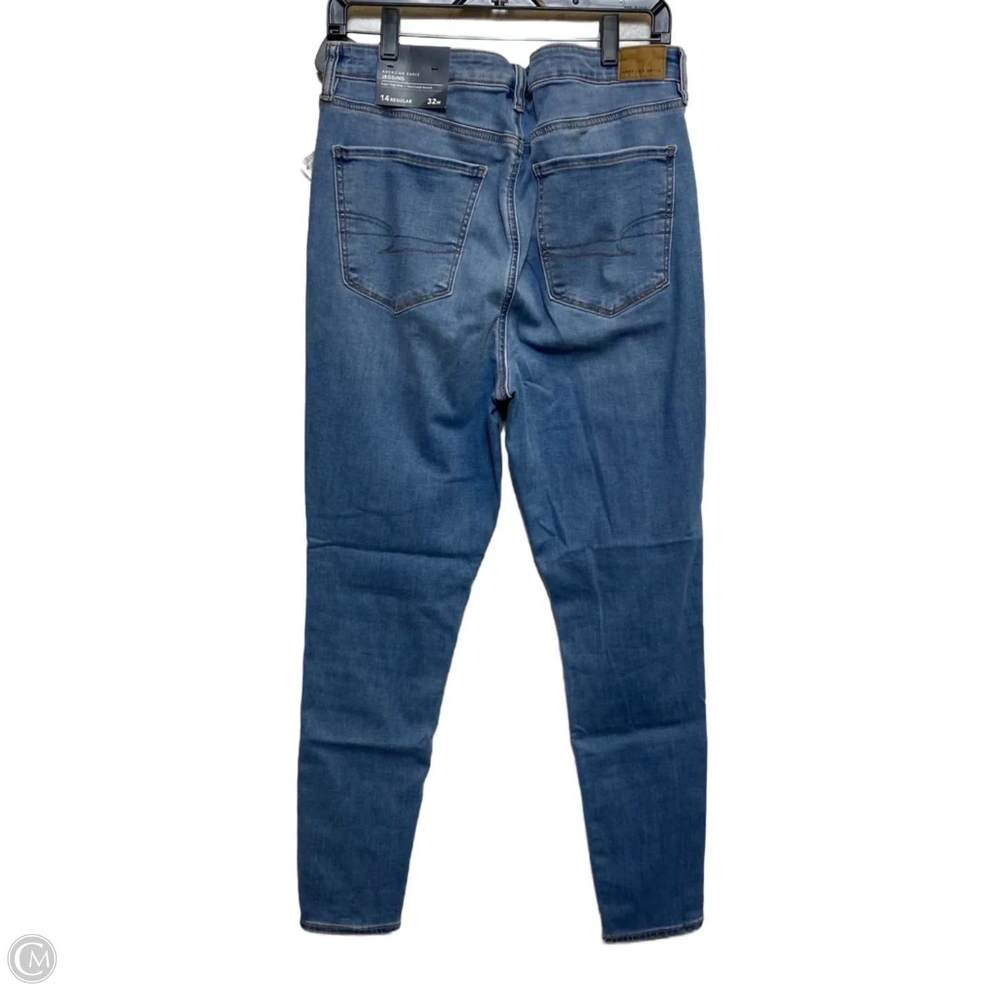 Jeans Jeggings By American Eagle In Blue Denim, Size: 14