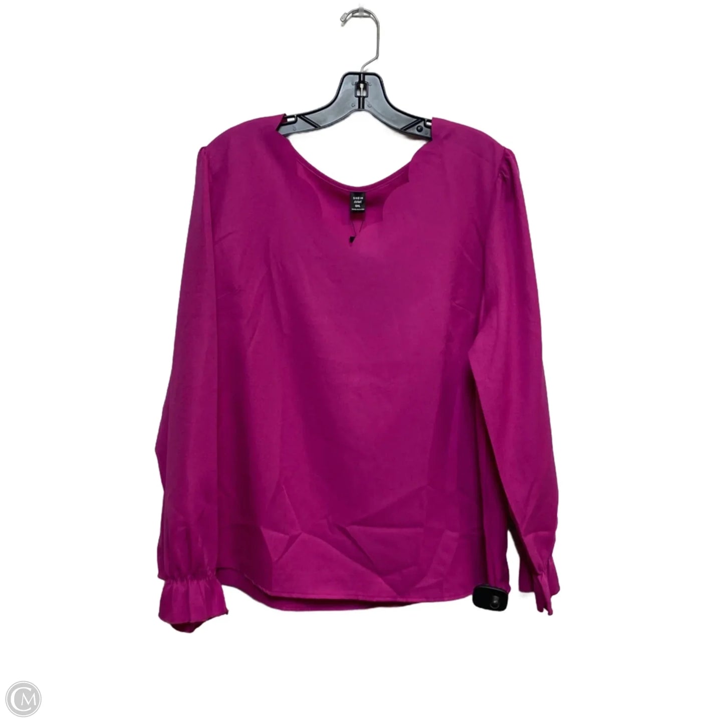 Top Long Sleeve By Shein In Purple, Size: Xl