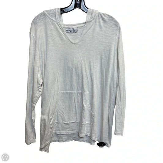 Top Long Sleeve By Kim Rogers In White, Size: 2x
