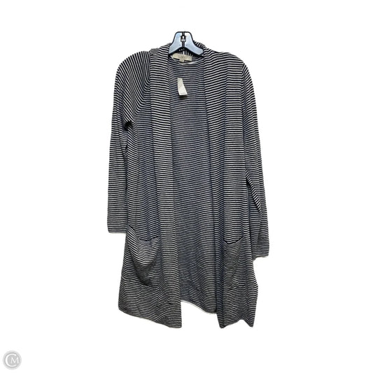 Cardigan By Loft In Blue & White, Size: Xl