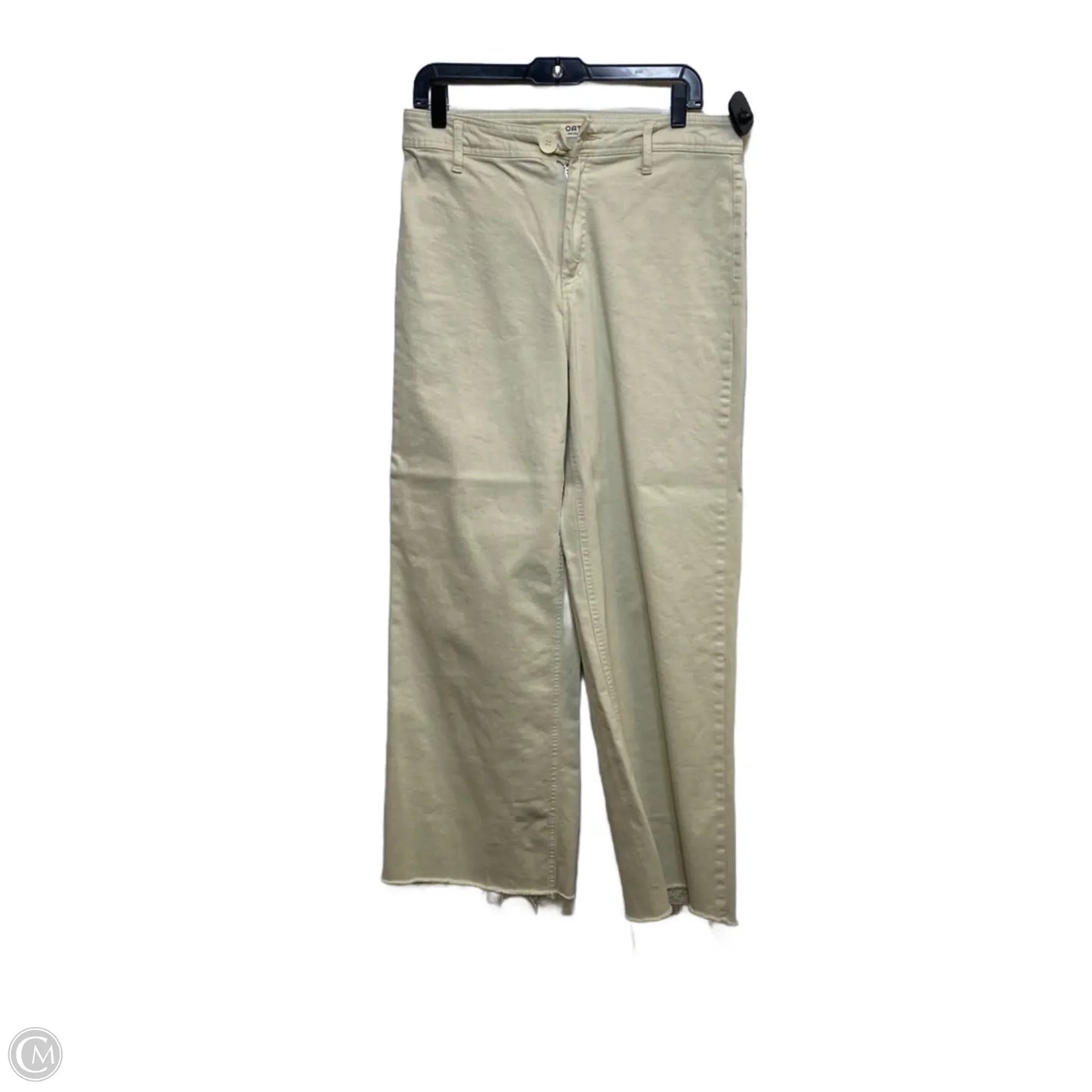Jeans Wide Leg By Oat In Cream Denim, Size: 10