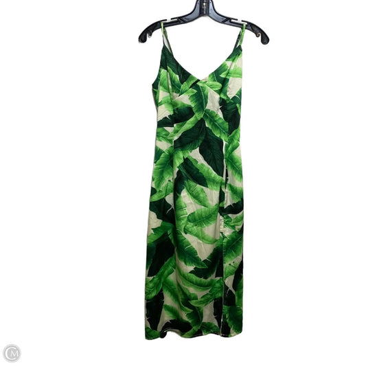 Dress Casual Midi By Forever 21 In Green, Size: M