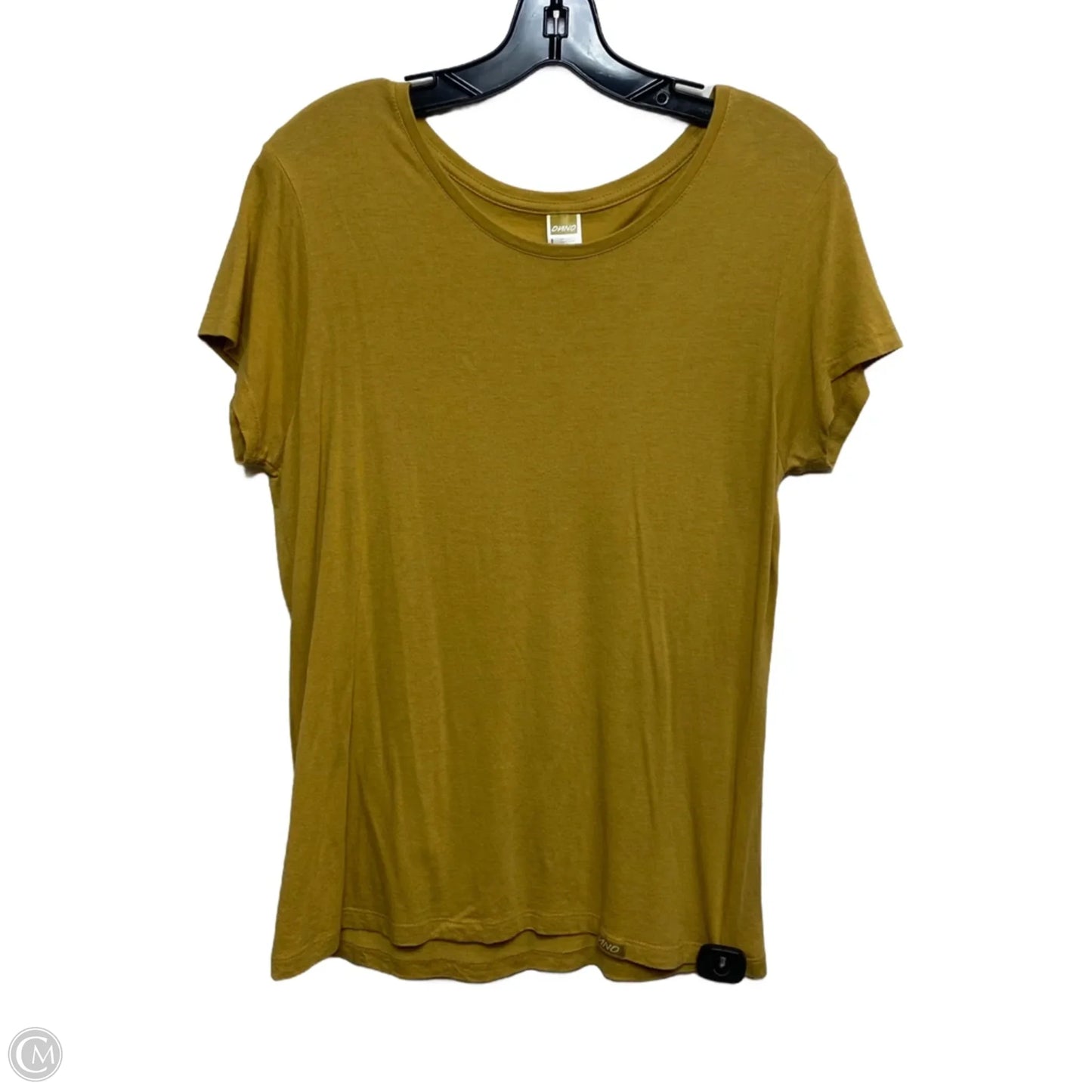 Top Short Sleeve Basic By Onno In Yellow, Size: L