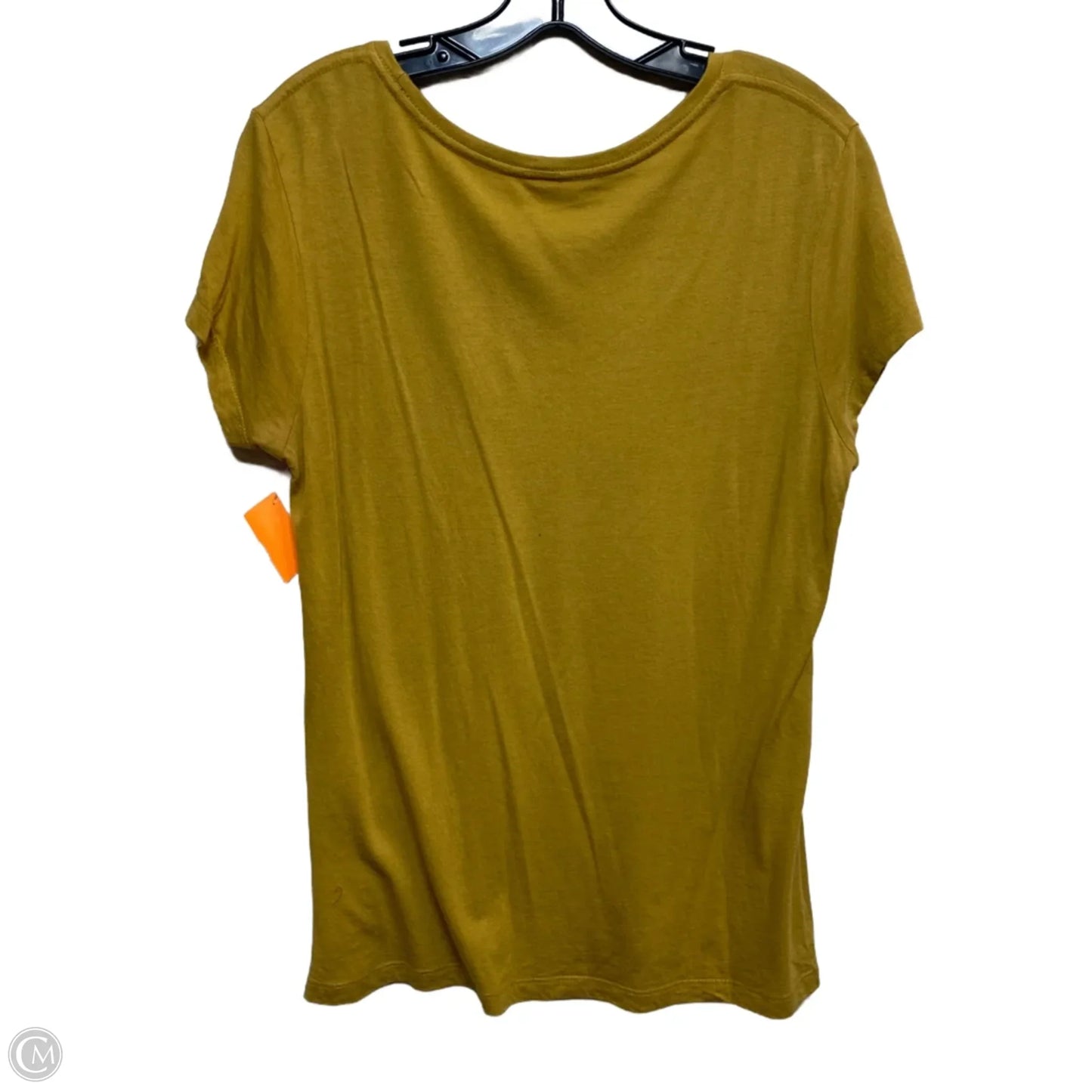 Top Short Sleeve Basic By Onno In Yellow, Size: L